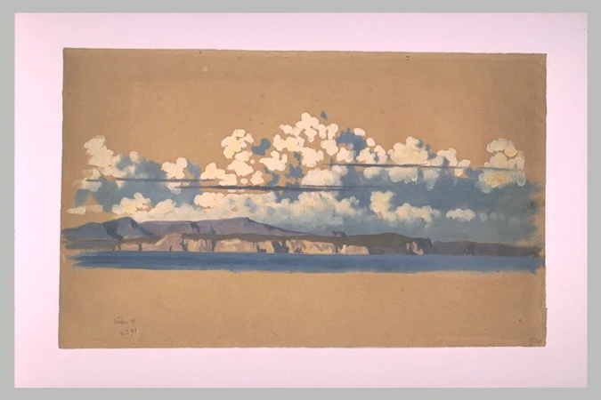 Ernest Hébert - Vue panoramique des côtes d'Ischia