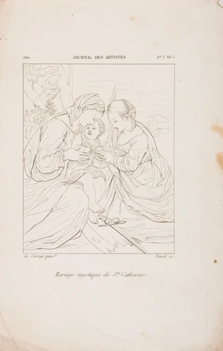 Antoine Henri Reveil - Mariage mystique de sainte Catherine