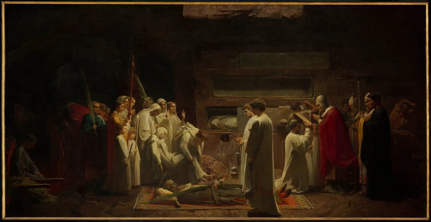 Les Martyrs aux catacombes - Jules-Eugène Lenepveu