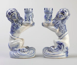 Emile Gallé - Lion-torchère (d'une paire)