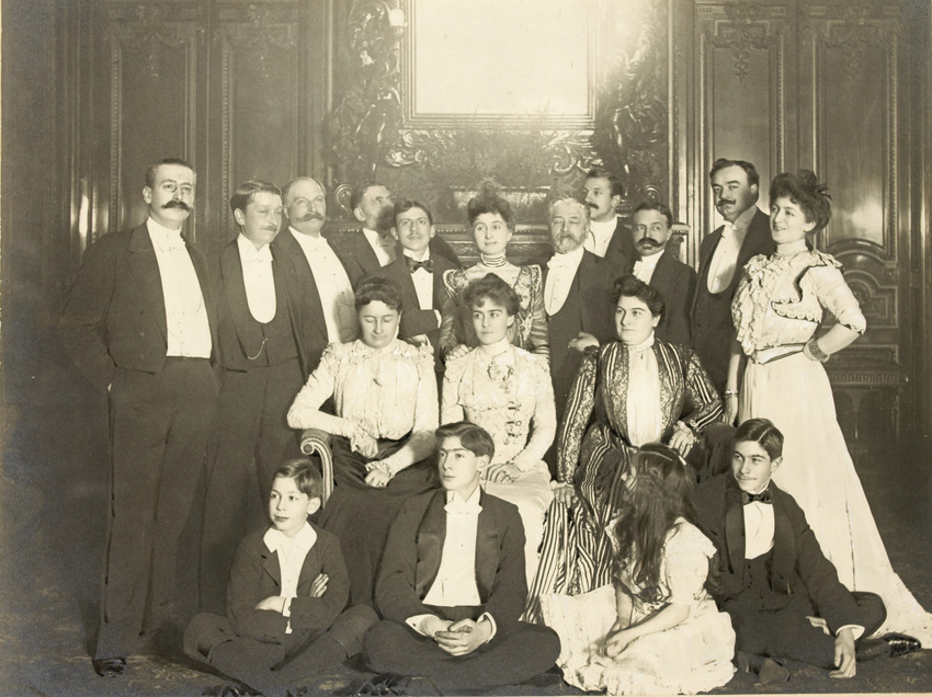 Anonyme - Groupe avec Gustave Eiffel, réception rue Rabelais