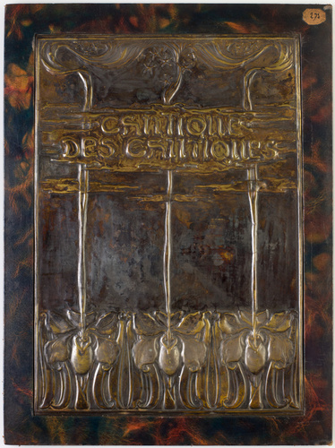 Paul Follot - Plat de reliure d'un parolier symboliste pour "Le Cantique des Can...