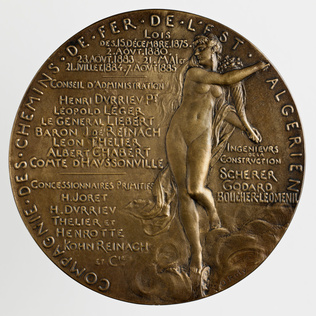 Oscar Roty - Compagnie des chemins de fer de l'est algérien - Ouverture de la li...