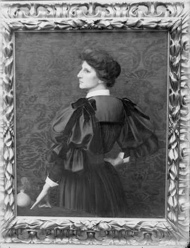 Alexis André - Portrait de femme, de 3/4 dos, auteur non identifié