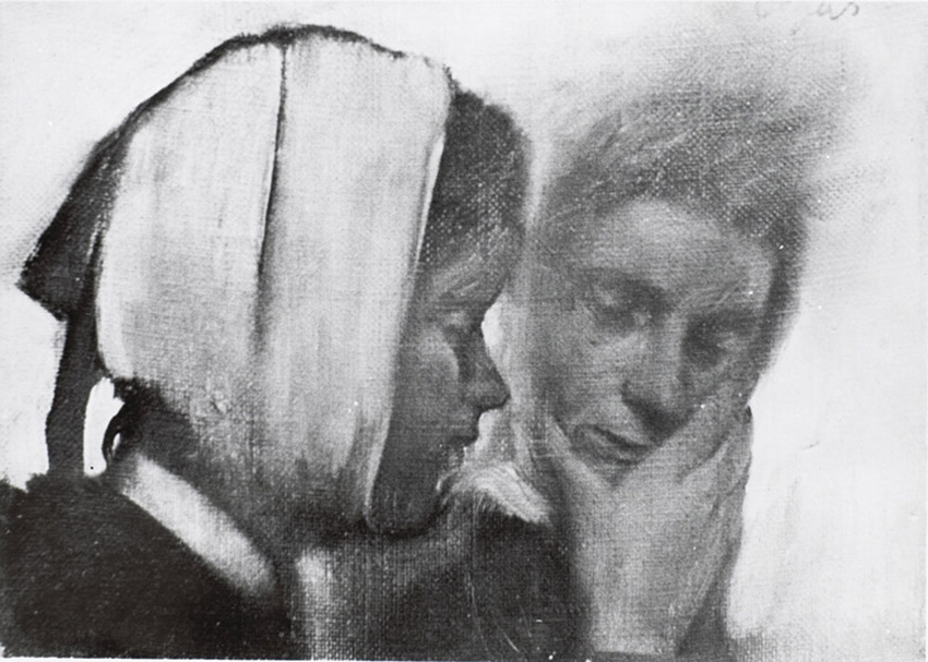 Edgar Degas - Etude de deux têtes de femmes