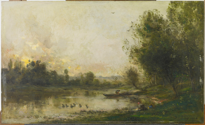 Charles-François Daubigny - Pêcheurs, bord de l'Oise