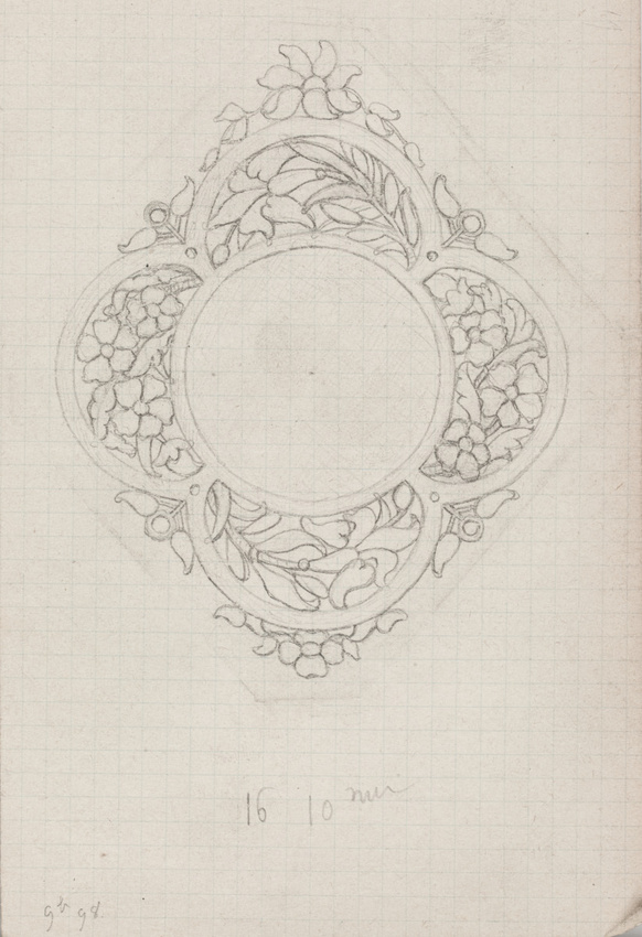 Enguerrand du Suau de la Croix - Médaille à motif floral et végétal