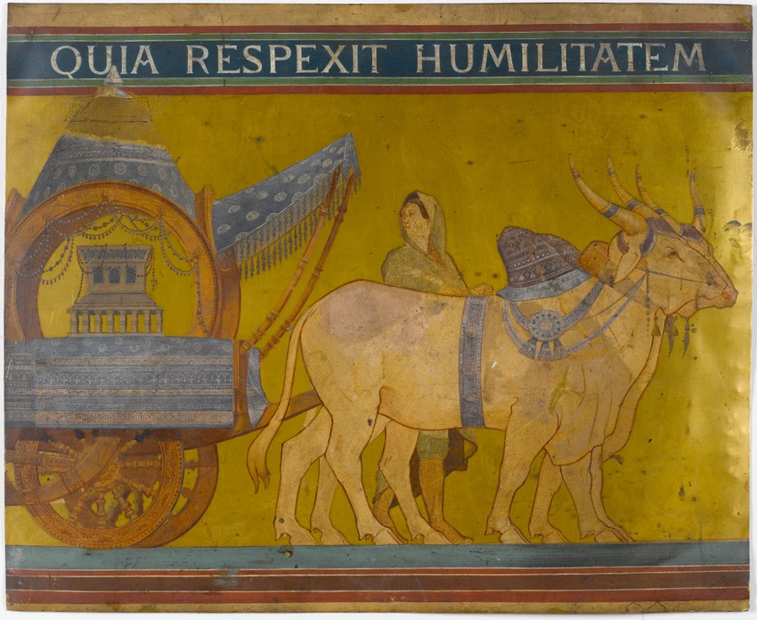 Panneau représentant un fragment de frise du Catholicon d'après Charles Lameire - Anonyme