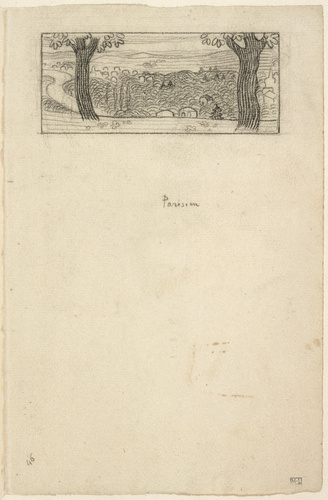 Maurice Denis - Dessin pour l'illustration de Sagesse de Verlaine : Parisien