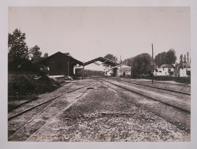 Édouard Baldus - Vue de la gare de Picquigny