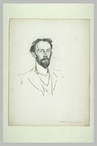Théophile Alexandre Steinlen - Homme vu en buste, de trois quarts à droite