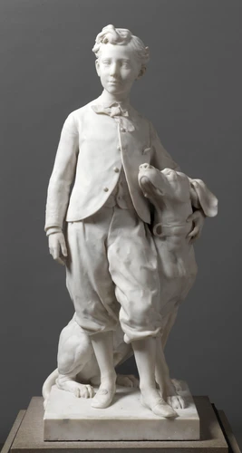 Jean-Baptiste Carpeaux - Le Prince impérial et le chien Néro
