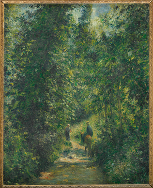 Chemin sous bois, en été - Camille Pissarro
