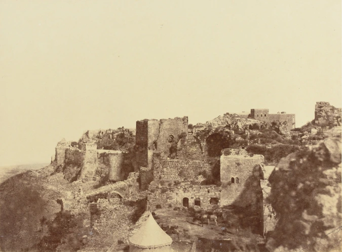 Louis de Clercq - Kalaat-El-Markab, Margat - Vue d'ensemble des murs ouest