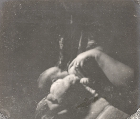 Maurice Denis - Marthe allaitant Dominique, trois semaines après la naissance, v...