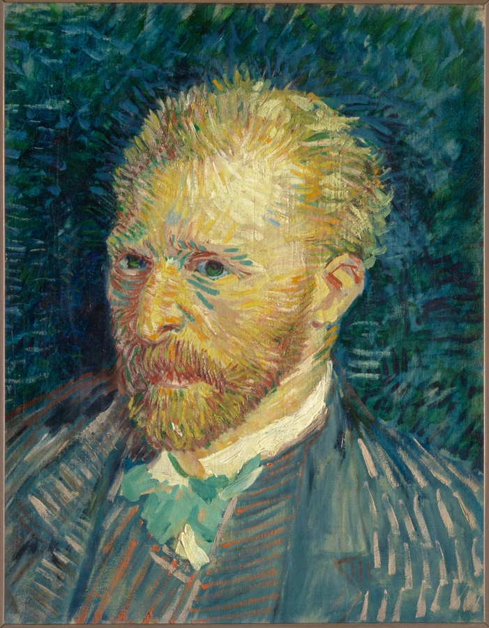 tableau, Vincent Van Gogh, Portrait de l'artiste (détail), en 1887