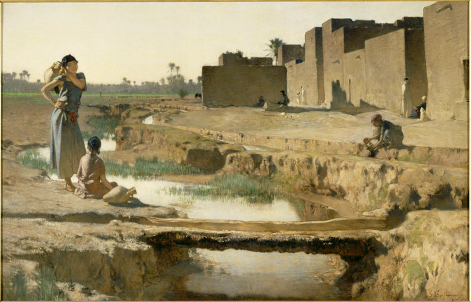 Gustave Guillaumet - La Séguia, près de Biskra, Algérie
