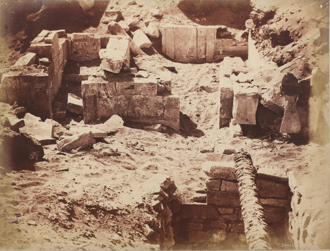Théodule Devéria - Saqqarah - ruines