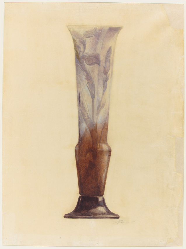 Louis Hestaux - Vase aux iris