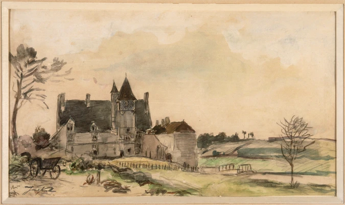 Johan Barthold Jongkind - Le château de Villemenant