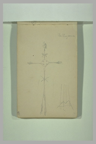 François Pompon - Croquis d'un crucifix
