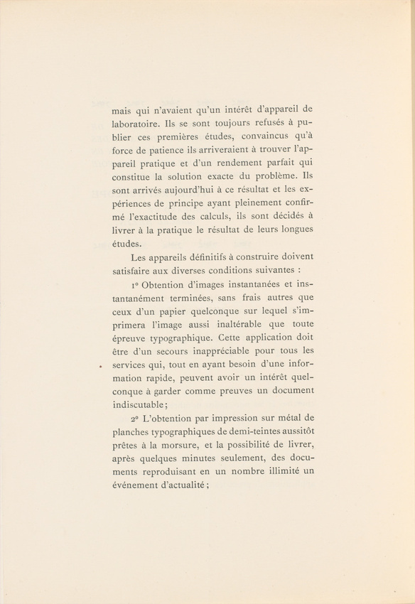 Anonyme - Trois brochures de présentation du Télégraphoscope des frères Belin