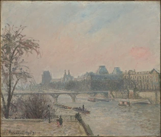 Camille Pissarro - La Seine et le Louvre