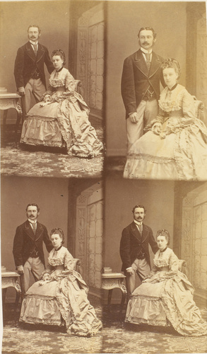 André Adolphe Eugène Disdéri - M. et Mme. Davies en quatre poses