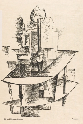 Alfred Stieglitz - "Oil and Vinegar Caster", dessin de Pablo Picasso