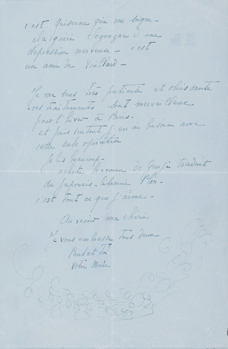 Marie Laurencin - Lettre
