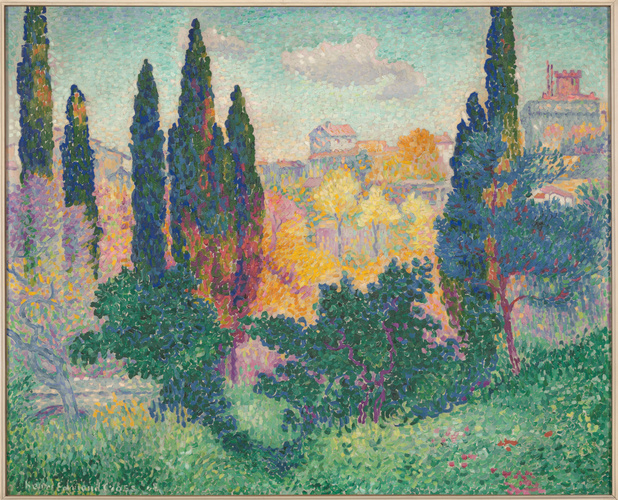 Henri-Edmond Cross - Les Cyprès à Cagnes