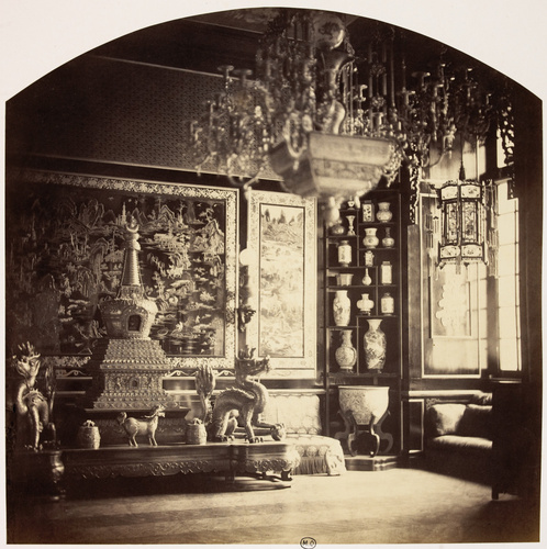 Pierre-Ambroise Richebourg - Vue intérieure du pavillon chinois de l'impératrice...