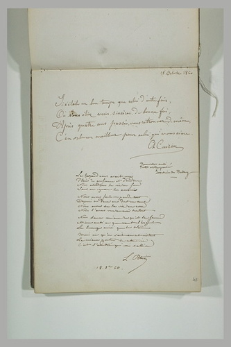 Charles Cuisin - Textes en vers de Cuisin et Ottin, avec une citation de J. Du B...