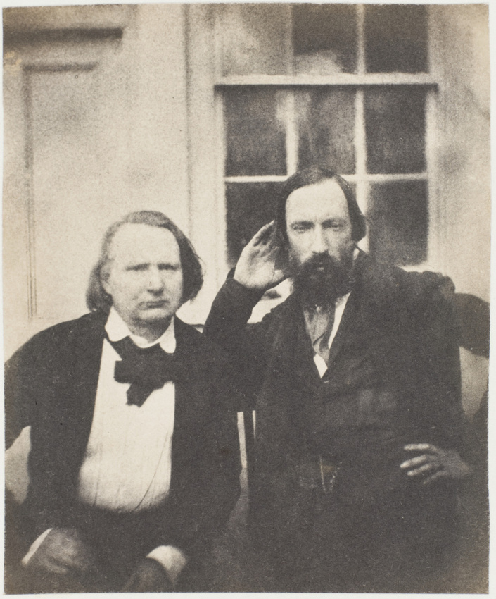 Charles Hugo - Victor Hugo et Auguste Vacquerie devant une fenêtre