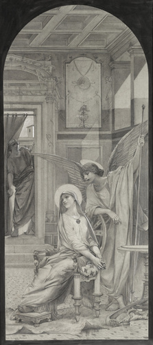 Luc Olivier Merson - Sainte Cécile et l'ange
