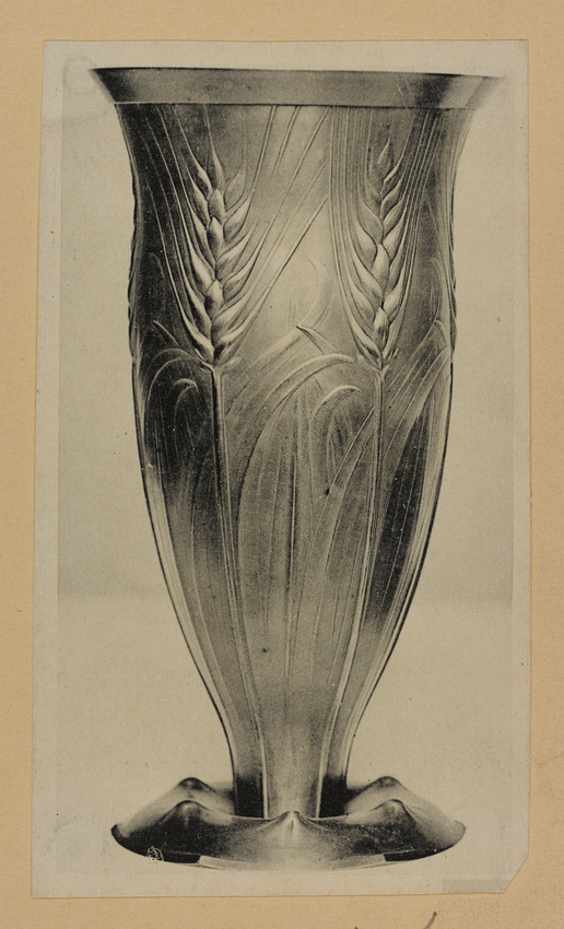 Lucien Bonvallet - Grand vase à décor d'épis de blé