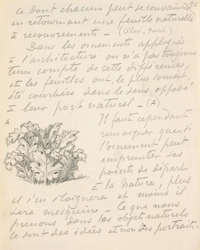 Eugène Grasset - Buisson de feuilles