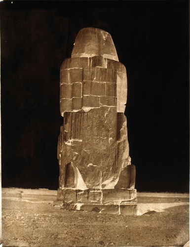 John Beasley Greene - Thèbes, colosse de Memnon de droite, face postérieure