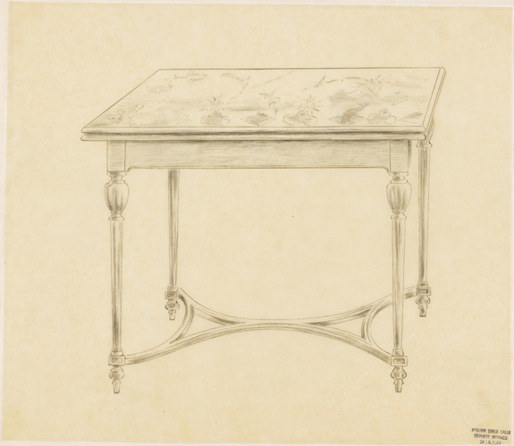 Emile Gallé - Table à jeu