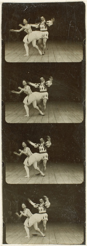 Auguste Lumière - Plaque 3, film 29, danse sur scène, pas de deux