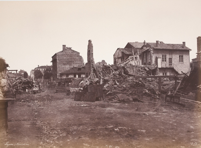 Édouard Baldus - Inondation de Lyon