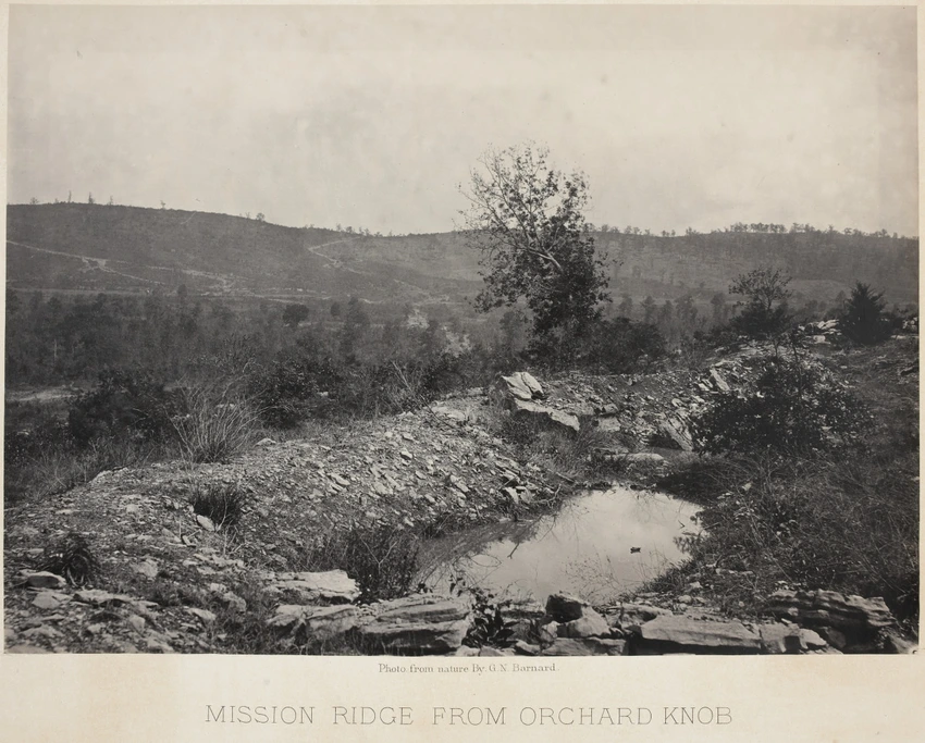 George N. Barnard - Mission Ridge from Orchard Knob
