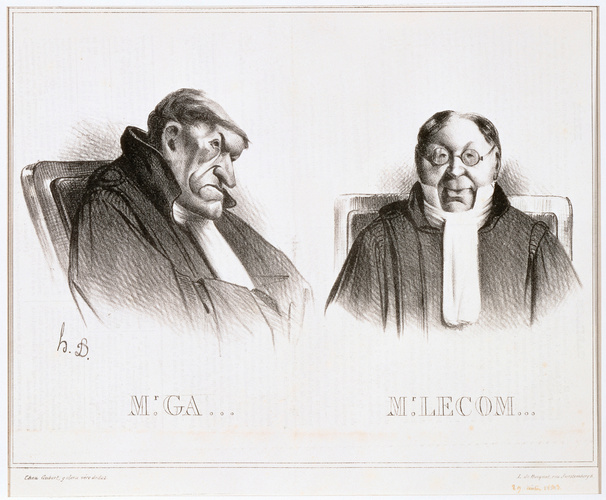 Honoré Daumier - Mr Ga... et Mr Lecom...