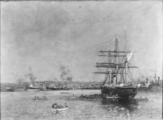 La Rade de Villefranche - Eugène Boudin | Musée d'Orsay