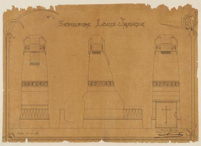Hector Guimard - Issy-les-Moulineaux, cimetière d'Issy-les-Moulineaux, sépulture...