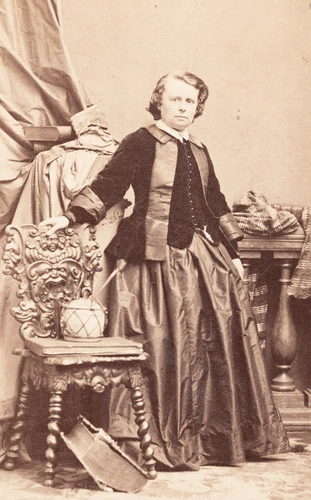 André Adolphe Eugène Disdéri - Mme Rosa Bonheur, peintre d'animaux, née à Bordea...