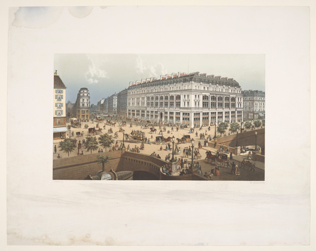 Frédéric Sorrieu - Maison de la Belle Jardinière, nouveau magasin, vue perspecti...