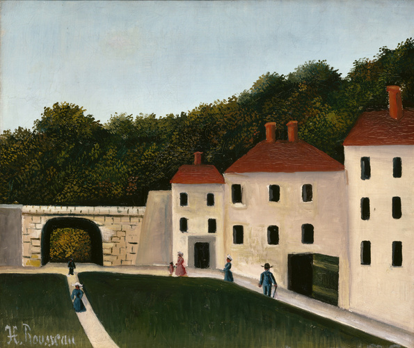 Henri Rousseau - Promeneurs dans un parc