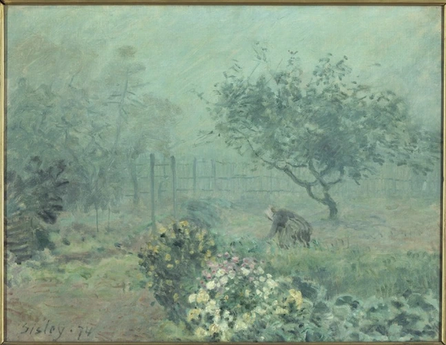 Alfred Sisley - Le Brouillard, Voisins