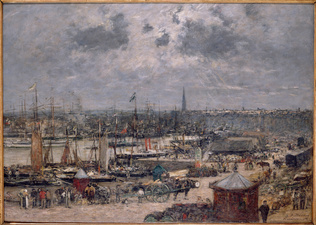 Eugène Boudin - Le Port de Bordeaux